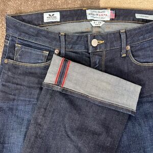 Lucky Brand Lolita Boot White Oak Cone Denim Selvedge Jeans USA Women 6/28